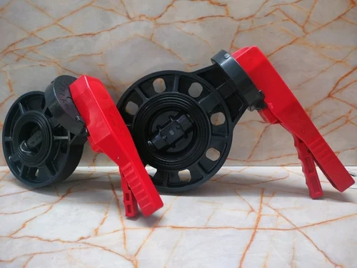 1 1/2" (40 NB) 40 MM UPVC Butterfly Grey Valve Lever Operated