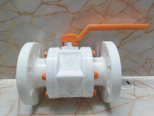 4" (100 NB) PP Ball Valve Flange End