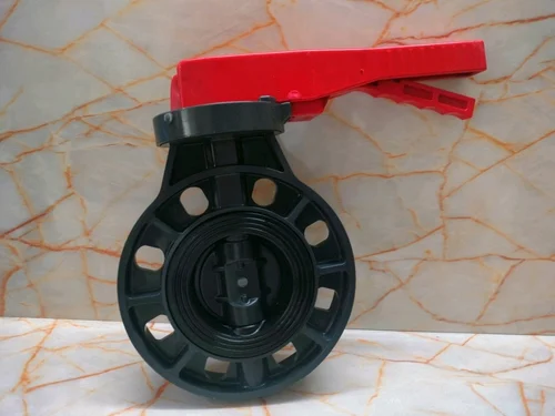 6" UPVC Butterfly Valve Grey lever operated